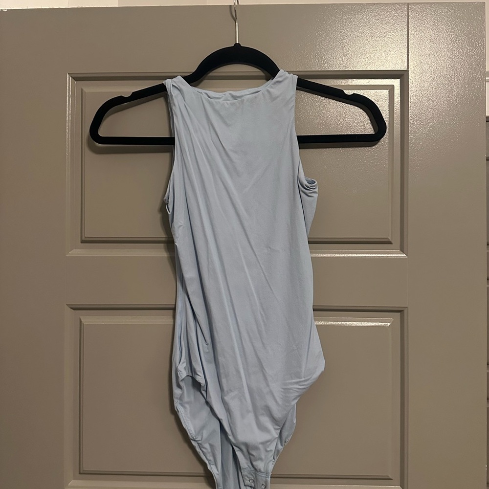 Light Blue Sleeveless Bodysuit